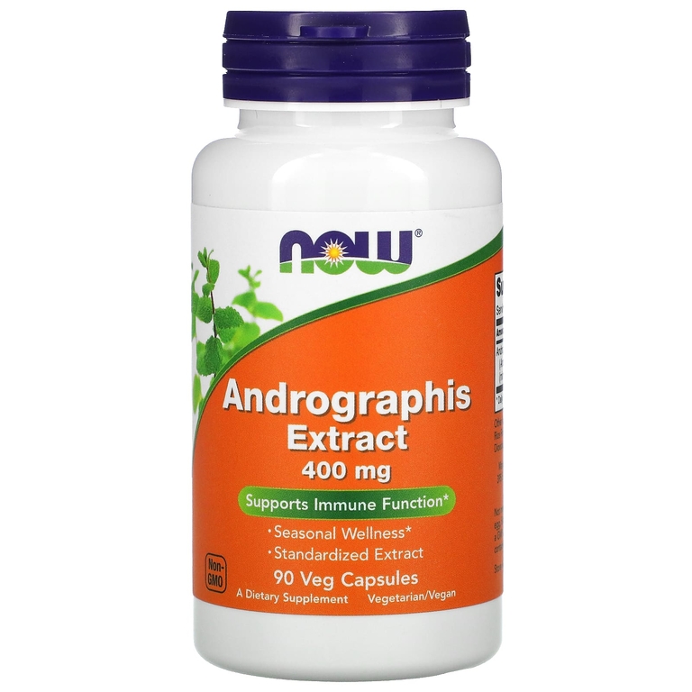 NOW Andrographis Extract 400 мг 90 капс (Нау Андрографис Экстракт 400 мг 90 капс)
