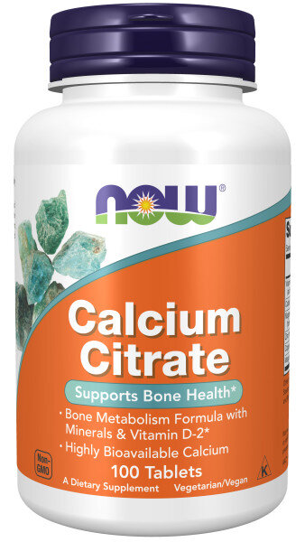 Кальций NOW Calcium Citrate 100 таб (Нау Кальций Цитрат 100 таб)