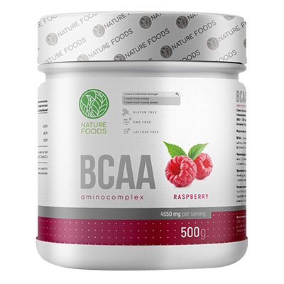 БЦАА Nature Foods BCAA 500 гр (Натуре Фудс БСАА 500 гр)