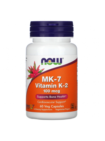 Витамин К2 NOW Vitamin K2 МК-7 100 мкг 60 вкапс (Нау Витамин К2 МК-7 100 мкг)Марка