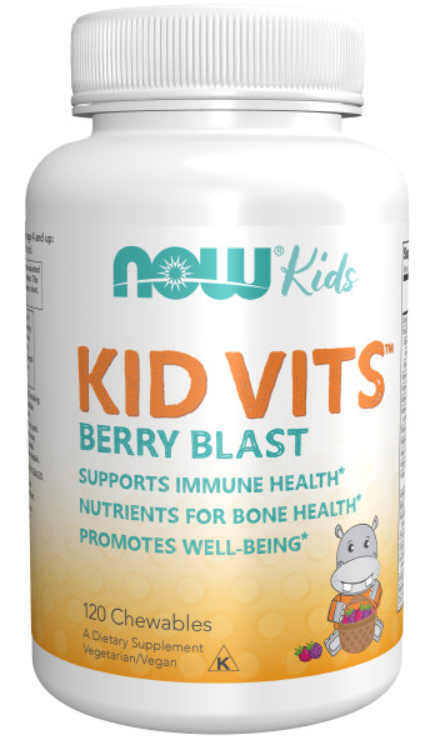 Детские витамины NOW KID VITS Berry Lemonade 120 жев таб (Нау Кид Витс Берри Лемонад)