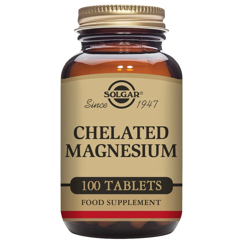 Магний Solgar Chelated Magnesium 100 мг 100 таб (Солгар Хелат Магний 100 мг 100 таб)