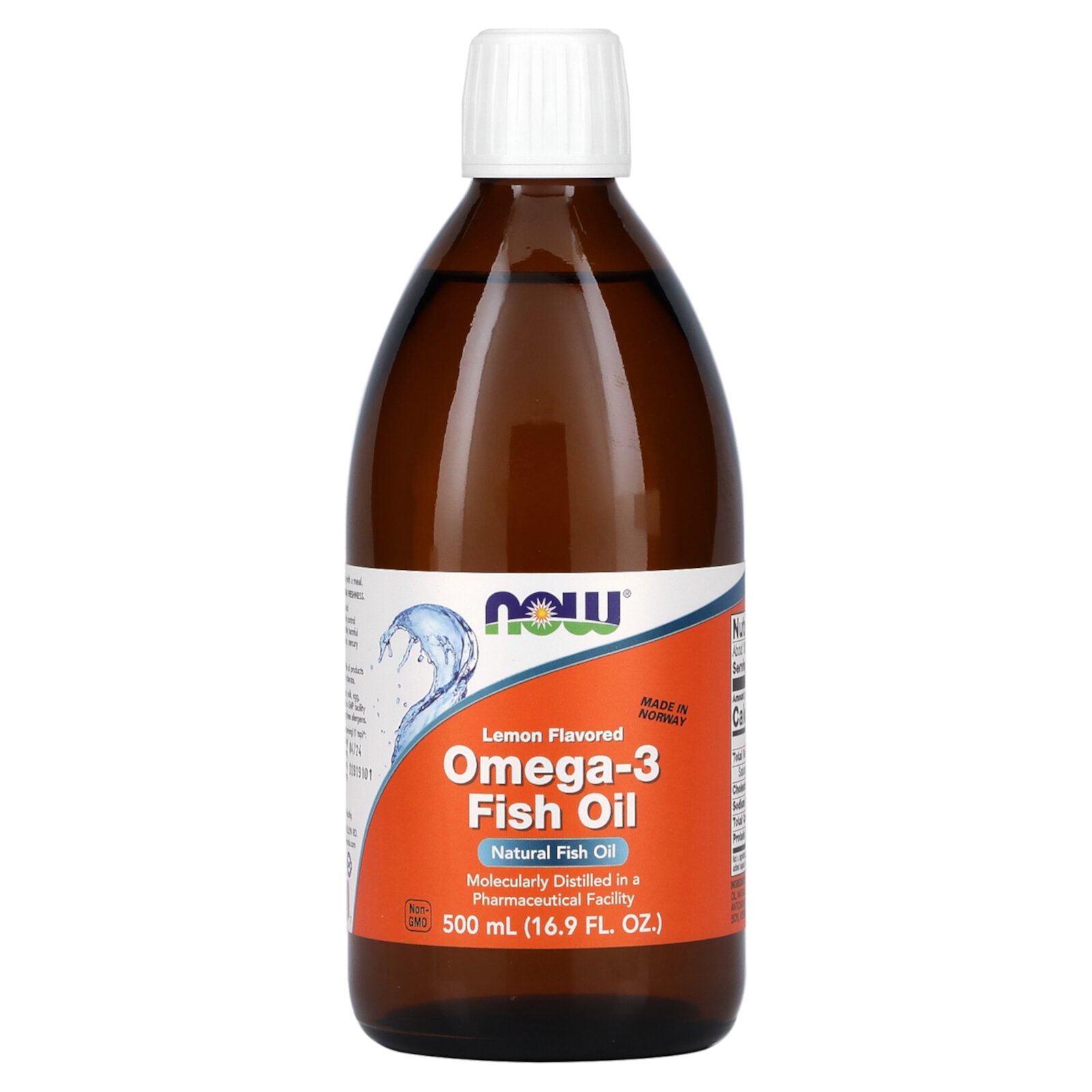 NOW Omega-3 Fish Oil 500 мл (Нау Омега-3 Рыбий Жир 500 мл)