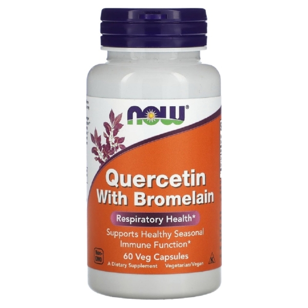 Рутин / Кверцетин NOW Quercetin with bromelain 60 капс (Нау Кверцетин и бромелаин 60 капс)