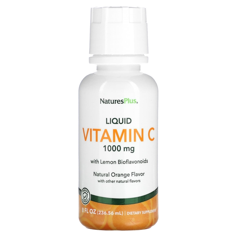 Витамин С Natures Plus Liqid Vitamin C 1000 мг 236 мл (Натурес Плас Жидкий Витамин С 1000 мг 236 мл)