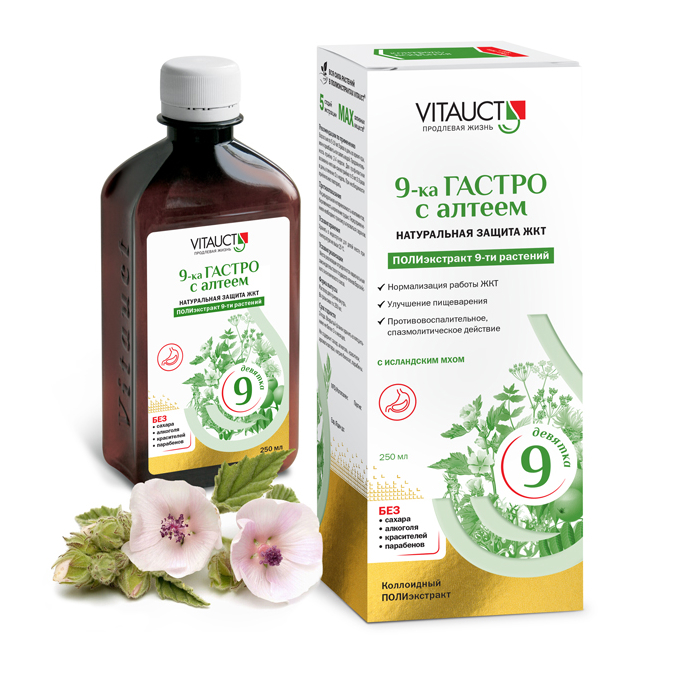 9-ка ГАСТРО с Алтеем VITAUCT 250 мл