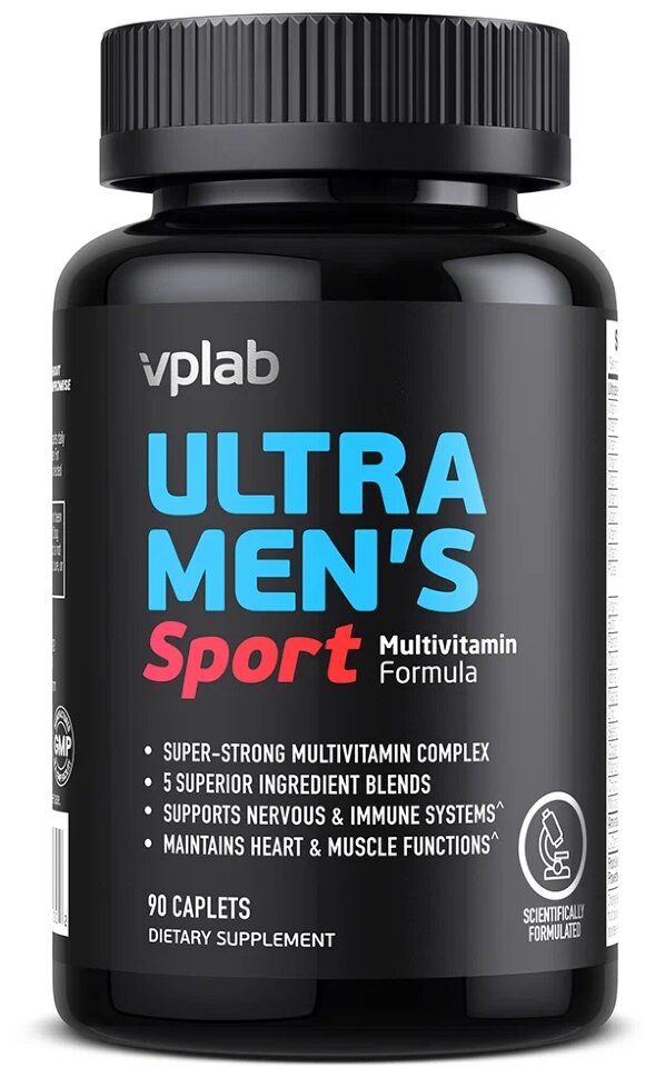 Мужские витамины VPlab Ultra men`s Sport 90 таб (Вп ультра Менс)