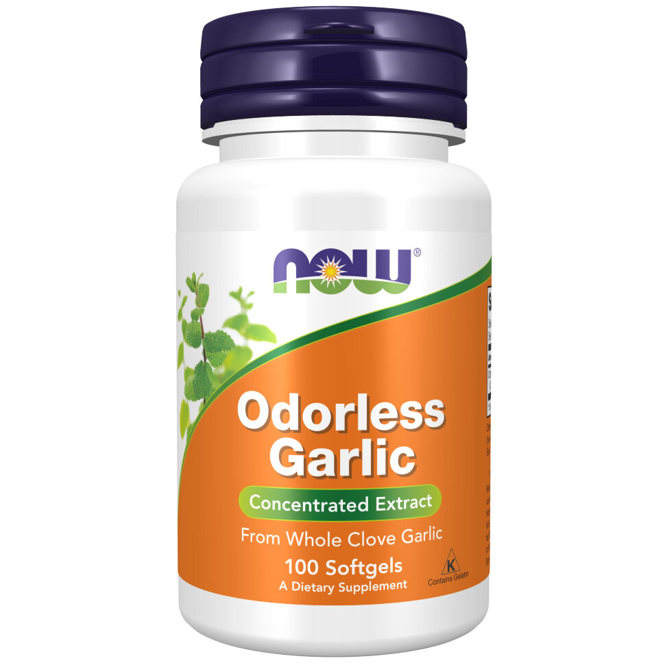 Экстракт чеснока NOW Odorless Garlic 50 мг 100 капс (Нау Экстракт чеснока 50 мг 100 капс)
