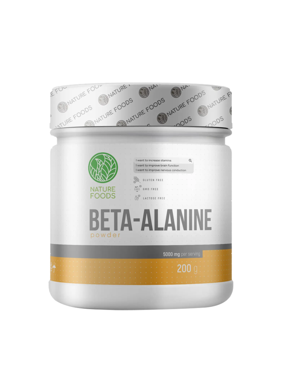Бета-аланин Nature Foods Beta Alanine 210 гр (Натуре Фудс Бета-аланин 210 гр)