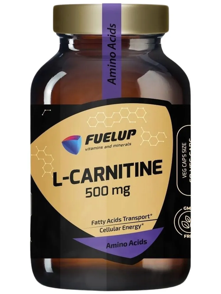 Л-Карнитин Fuel-Up Acetyl L-Carnitine 500 mg 60 вкапс (Фул-Ап Ацетил л-карнитин 60 вкапс)
