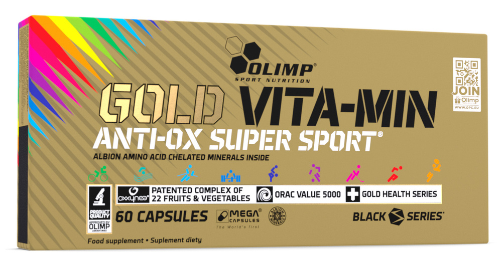 Общие витамины OLIMP Gold Vita-Min Anti-Ox Super Sport 60 капс (Олимп Голд Вита-Мин Анти-Окс)