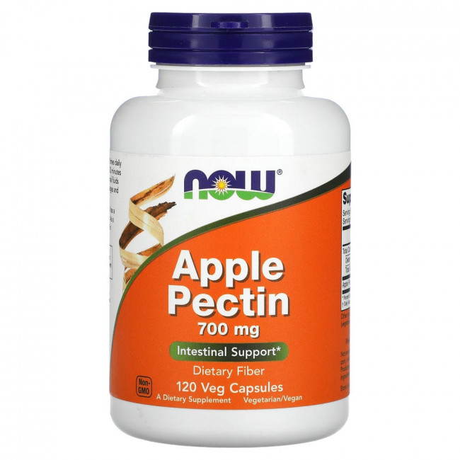 Клетчатка NOW Apple Pectin 700 мг 120 вкапс (Нау Яблочный пектин)