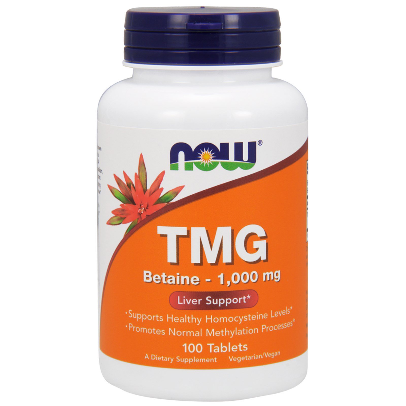 Триметилглицин NOW TMG 1000 мг 100 таб (Нау ТМГ 1000 мг 100 таб)