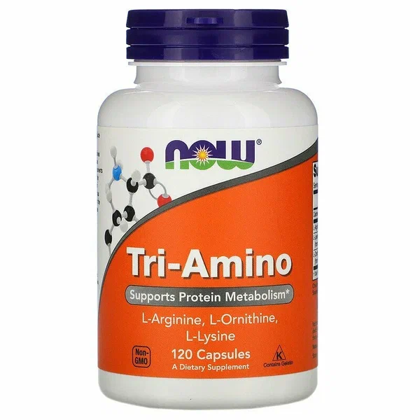 Аминокислоты NOW Tri-Amino 120 вкапс (Нау Три-Амино 120 капс)