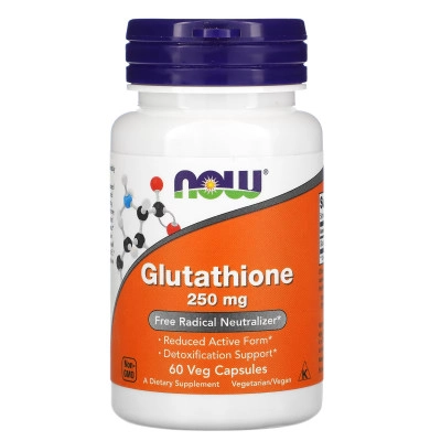 Глютатион NOW Glutathione 250 мг 60 капс (Нау Глютатион 250 мг 60 капс )