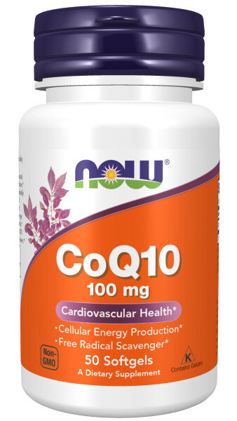 Коэнзим Q10 NOW CoQ10 100 мг 50 капс (Нау Коэнзим Q10 100 мг)