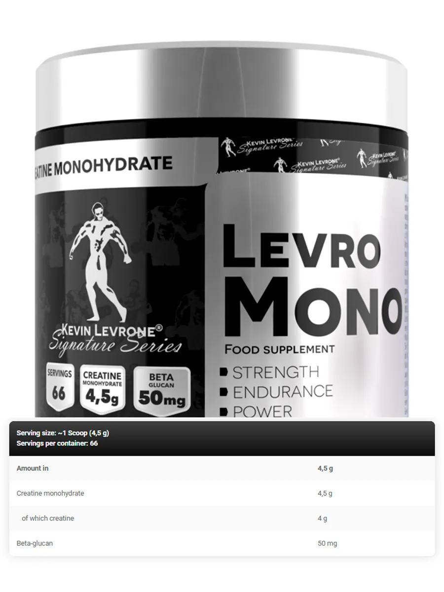 Креатин в порошке Kevin Levrone Levro Mono 300 гр ( Кевин Левроне Левро Моно 300 гр)