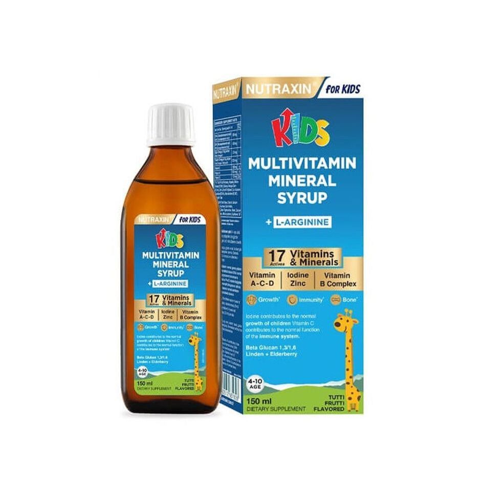 NUTRAXIN Kids Multivitamin Minera + L-Arginin 150 мл (Нутраксин МультиВитамины 150 мл)