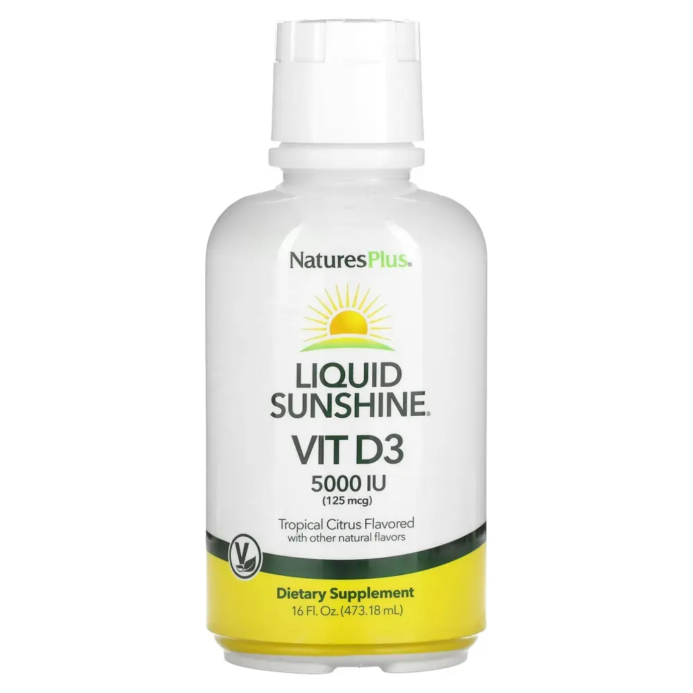 Витамин Д3 Natures Plus Liquid Sunshine Vit D3 5000 IU 473.18 мл (Нэйчералс Плас Жидкий Д3)