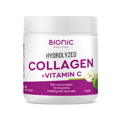 Коллаген Bionic Nutrition Collagen + vitamin C 200 гр (Бионик Нутришион Коллаген 200 гр)