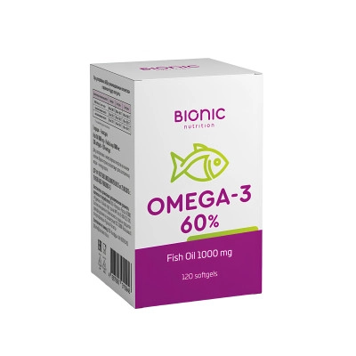 Омега 3 Bionic Omega-3 60% 120 капс (Бионик Омега-3 60% 120 капс)