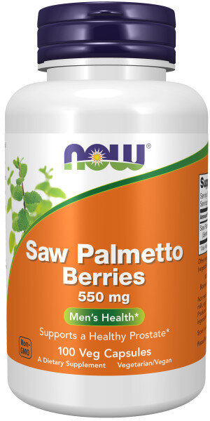 Предстательная железа NOW Saw Palmetto Berries 550мг 100капс (Нау Соу Палметто Ягоды серенои 550 мг)