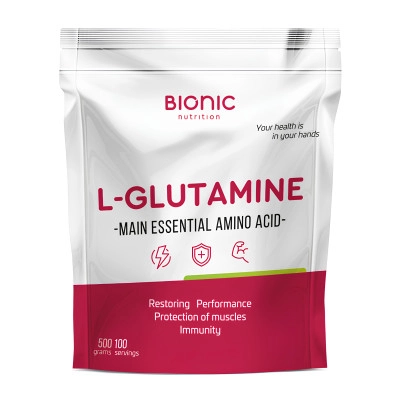 Глютамин Bionic Nutrition L-Glutamine 500 гр (Бионик Нутришион Глютамин 500 гр)