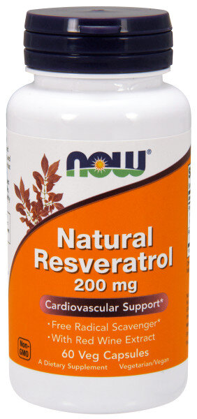 Ресвератрол NOW Resveratrol 200 мг 60 капс (Нау Ресвератрол 200 мг 60 капс)