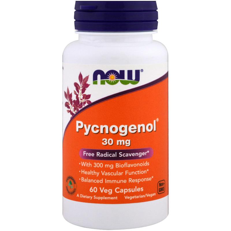Пикногенол NOW Pycnogenol 30 мг 60 капс (Нау Пикногенол 30 мг 60 капс)