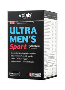Мужские витамины VPlab Ultra men`s Sport 90 таб (Вп ультра Менс)