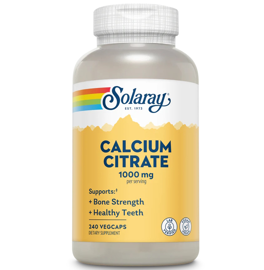 Кальций Solaray Calcium Citrate 1000 мг 240 вкапс (Соларей Кальций Цитрат 1000 мг 240 капс)Марка