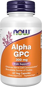 Витамины B4 (Холин) NOW Alpha GPC 300 мг 60 капс (НАУ Альфа Глицерофосфохолин 60 капс) Марка