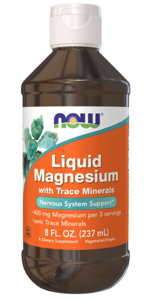 Магний Now Liquid Magnesium/trace minerals 133 мг 237 мл (Нау Магний жидкий)
