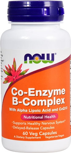 Коэнзим Q10 NOW CO-ENZYME B-COMPLEX 60 капс (Нау Ко-Энзим Б-Комплекс)Марка