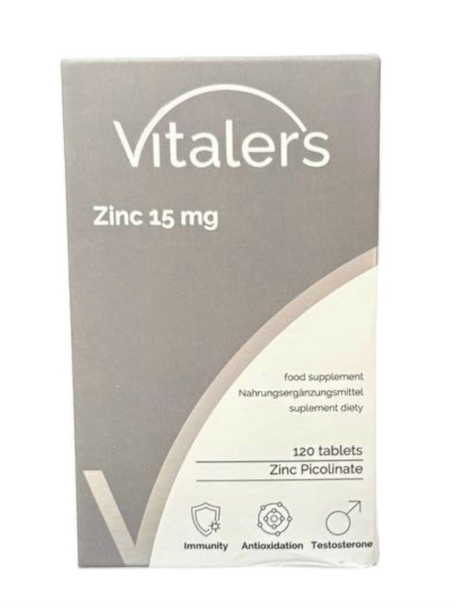 Цинк Vitalers Zinc 15 мг 120 таб (Виталерс Цинк 120 таб)