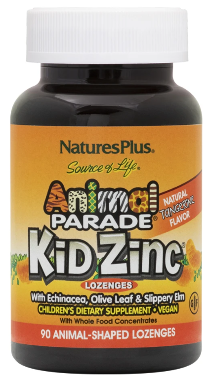 Цинк для детей Natures Plus Animal Parade Kid Zinc 90 таб (натурес Плас Цинк детский)