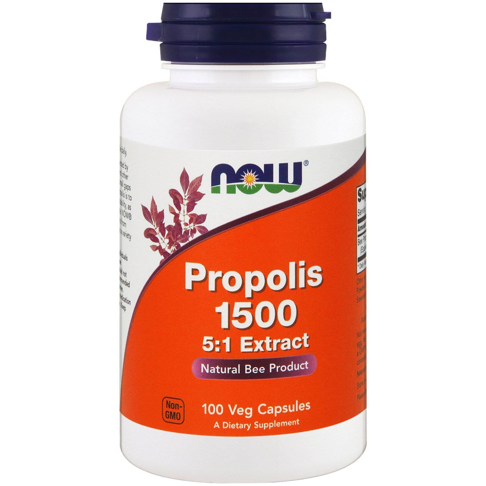 Прополис NOW Propolis 1500 5:1 100 капс (Нау Прополис 1500 100 капс)