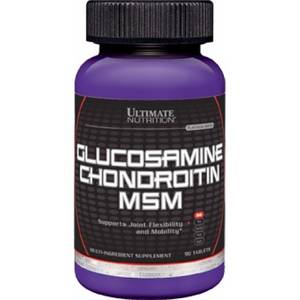 Для суставов и связок Ultimate Nutritio Glucosamine & Chondroitin & MSM 90 таб (Ультимат Глюкозамин)