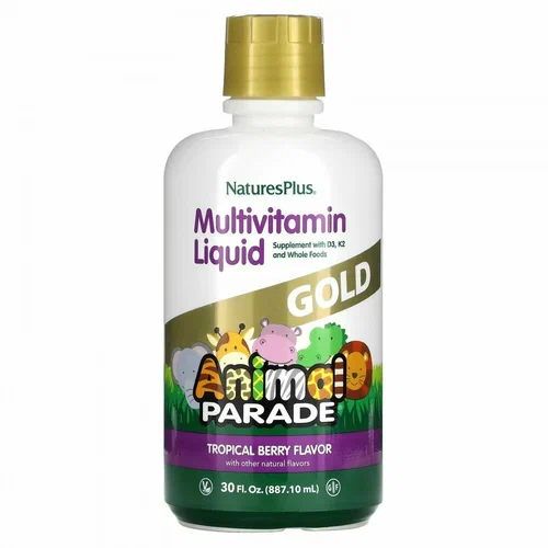 Детские витамины Natures Plus Animal Parade Liquid Gold 900 мл (Натурес Плас Жидкие мультивитамины)