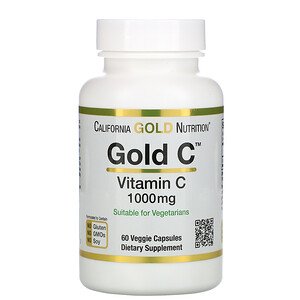 Витамин С California Gold Nutrition Gold C 1000 мг 60 капс (Калифорния Голд Нутришин Голд С 1000 мг)