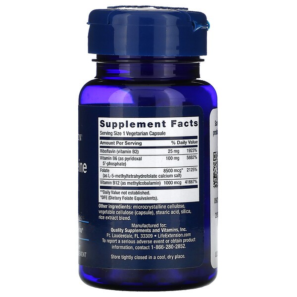 Б-комплекс Life Extension Homocysteine resist 60 вкапс (Лайф Экстеншин Гомоцестеин резист 60 капс)