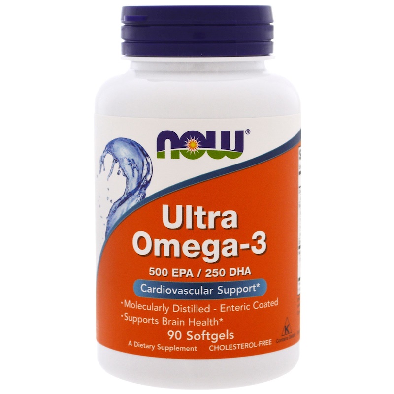 NOW Ultra Omega-3 1000 мг ЭПК 500 мг/ДГК 250 мг 90 капс (Нау Ультра Омега-3)