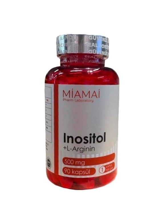 Витамин B8 (Инозитол) Miamai Pharm Laboratory Inositol + L-Arginin 90 капс (Миамай Инозитол 90 капс)