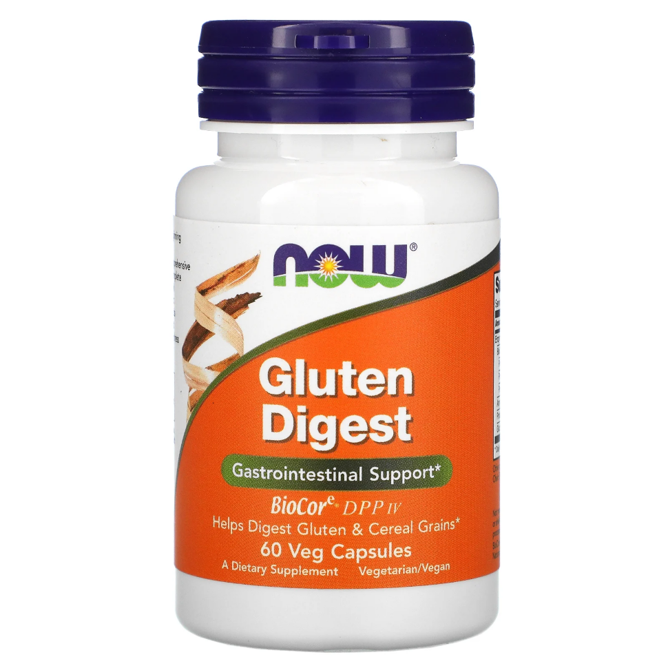 Ферменты NOW Gluten Digest 60 капс (Нау Глютен Дайджест 60 капс)