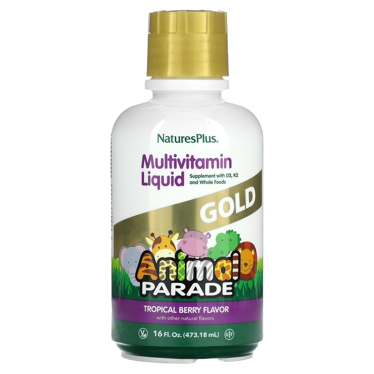 Детские витамины Natures Plus Animal Parade Liquid  236 мл (Натурес Плас Жидкие мультивитамины)